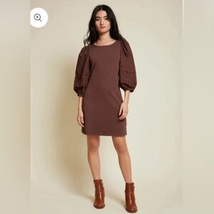National LTD Puff Sleeve Mini Dress